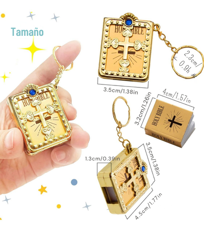 Mini biblia de bolsillo - Llavero cristiano