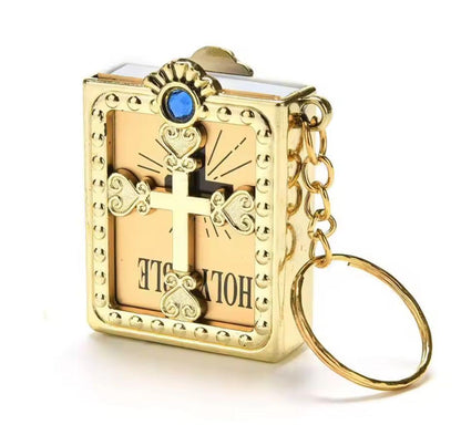 Mini biblia de bolsillo - Llavero cristiano