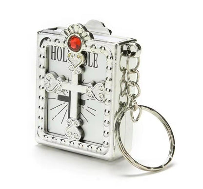 Mini biblia de bolsillo - Llavero cristiano